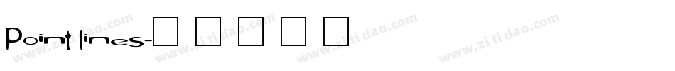 Point lines字体转换